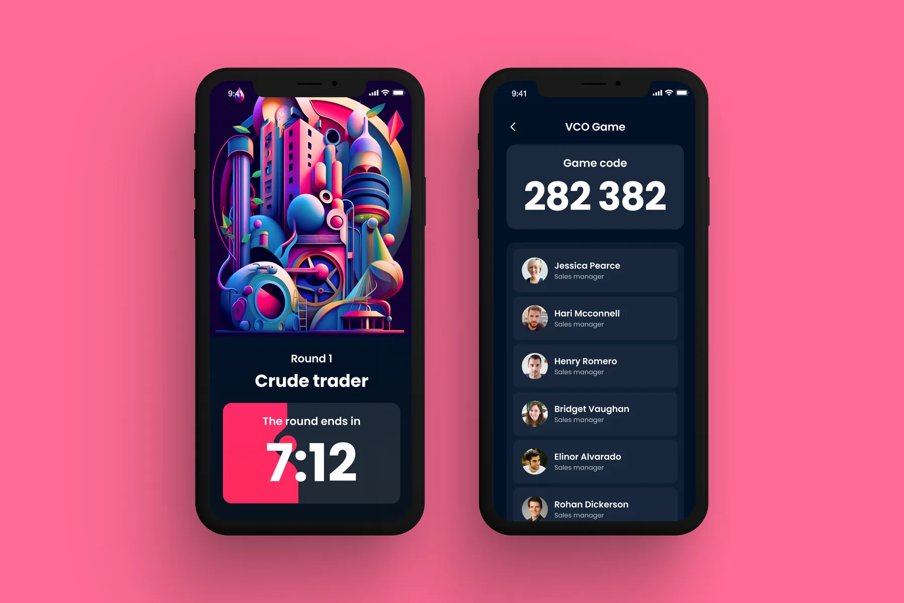 Futuristic concept for an enterprise learning interface and leaderboard.